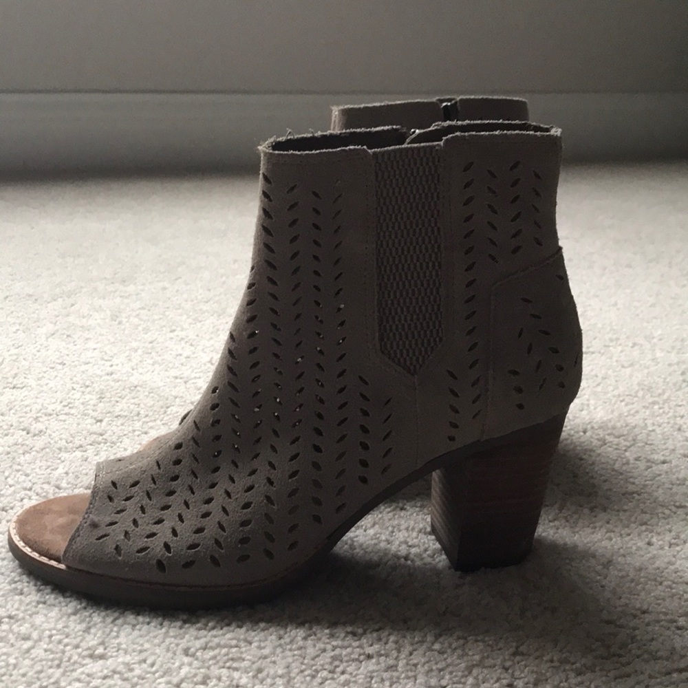 Toms Open Toe Booties